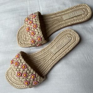 ASOS Design beaded flower sandals